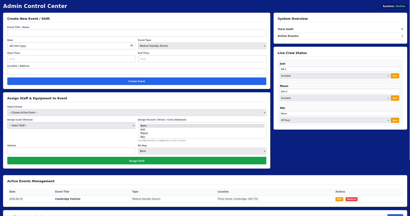 Admin Panel